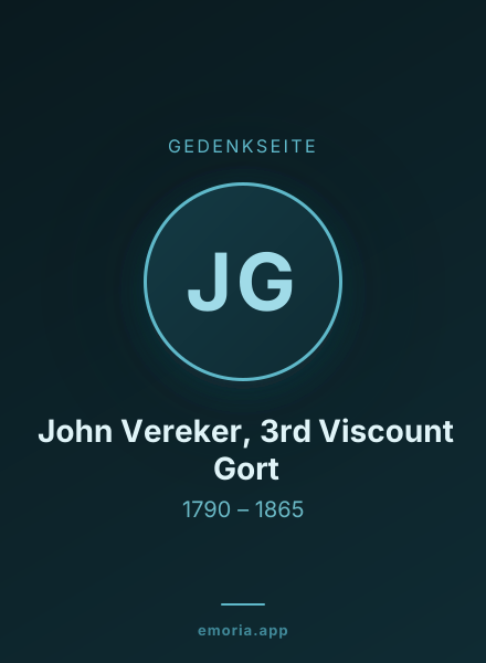 Gedenkportrait von John Vereker, 3rd Viscount Gort