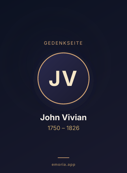 Gedenkportrait von John Vivian