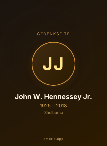 Gedenkportrait von John W. Hennessey Jr.