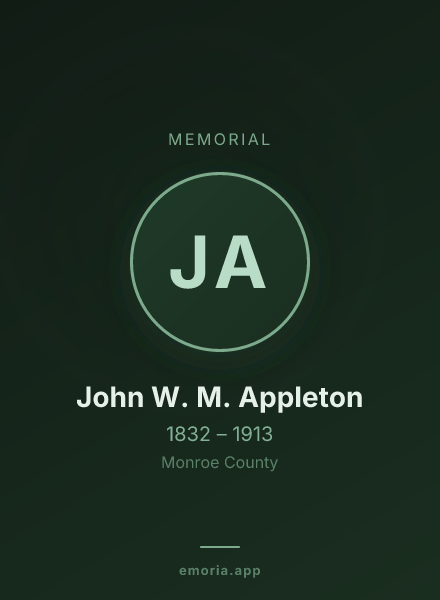 Memorial portrait of John W. M. Appleton