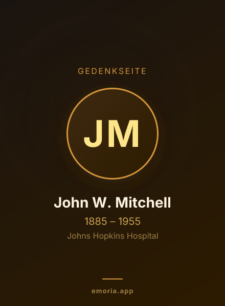 Gedenkportrait von John W. Mitchell