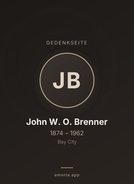 Gedenkportrait von John W. O. Brenner