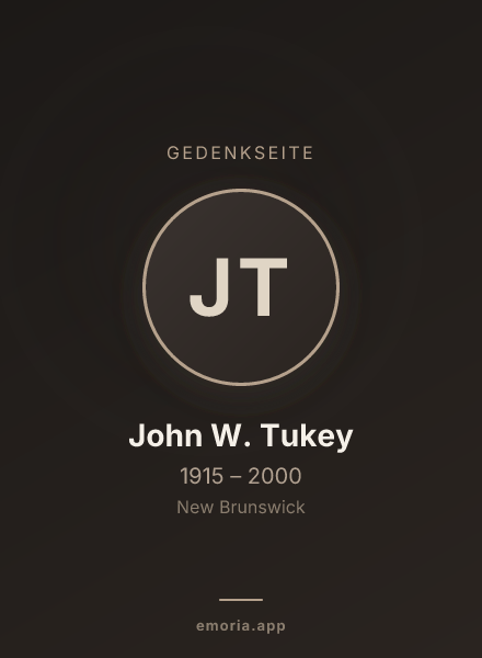Gedenkportrait von John W. Tukey