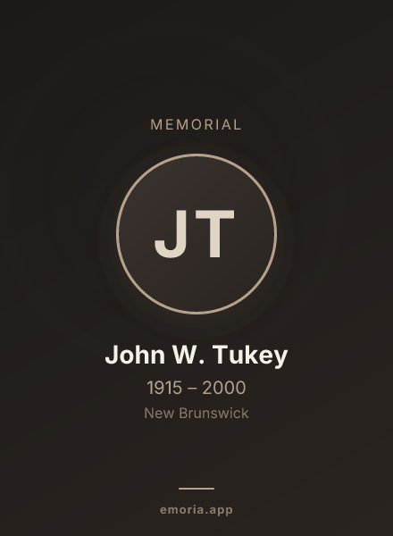 Memorial portrait of John W. Tukey