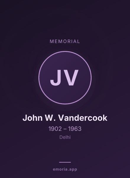 Memorial portrait of John W. Vandercook
