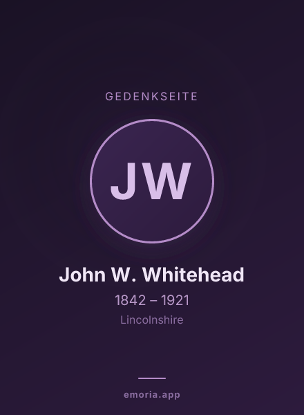 Gedenkportrait von John W. Whitehead