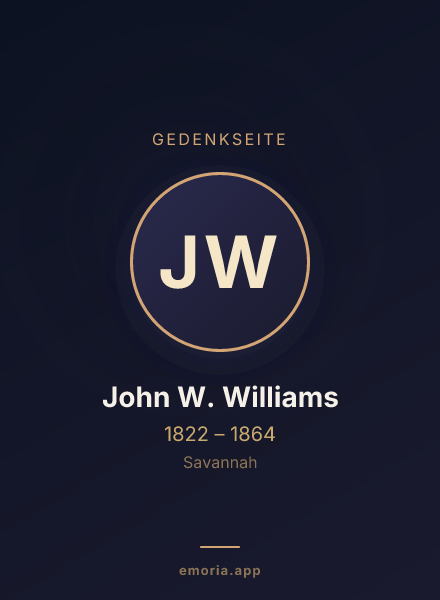 Gedenkportrait von John W. Williams