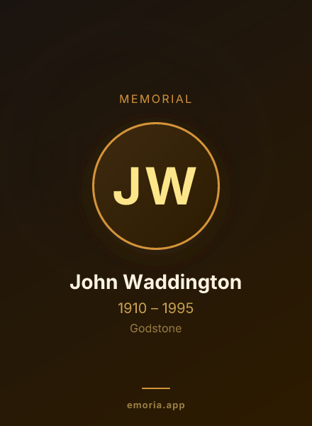 Memorial portrait of John Waddington