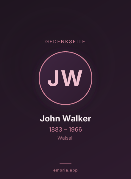 Gedenkportrait von John Walker