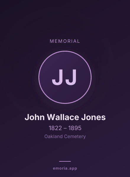 Memorial portrait of John Wallace Jones