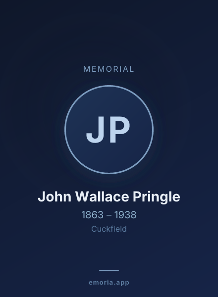 Memorial portrait of John Wallace Pringle