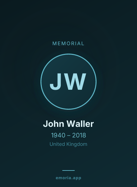 Memorial portrait of John Waller