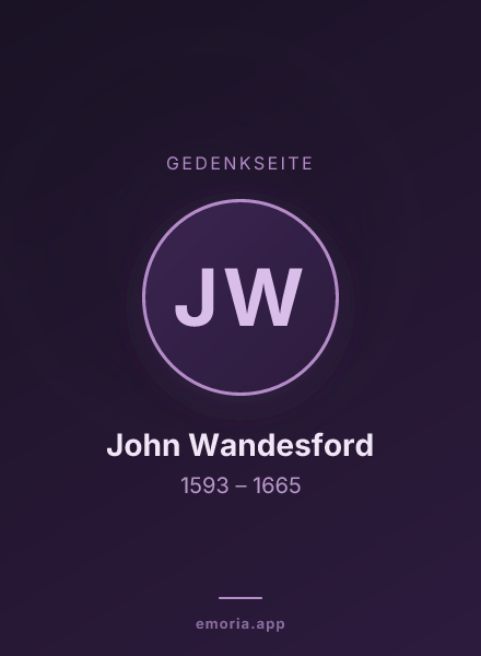 Gedenkportrait von John Wandesford