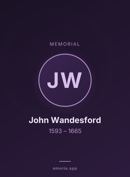 Memorial portrait of John Wandesford