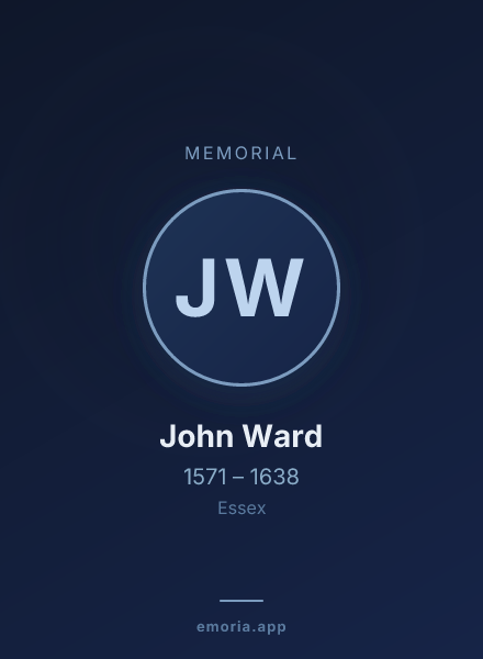 Memorial portrait of John Ward