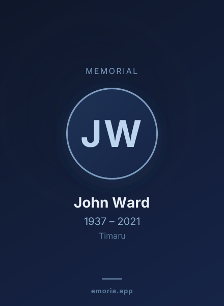 Memorial portrait of John Ward