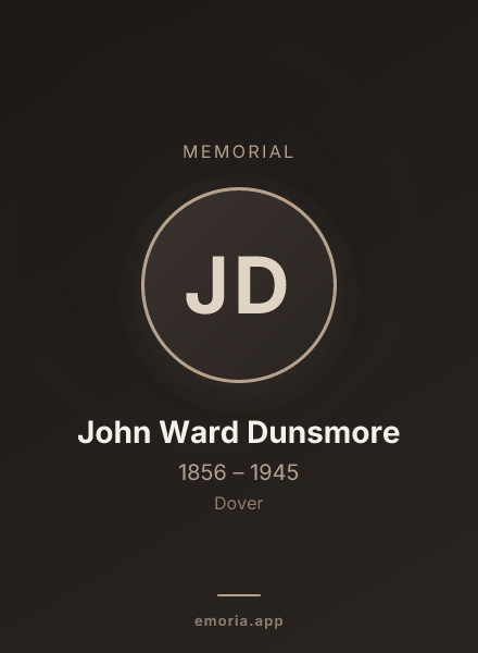 Memorial portrait of John Ward Dunsmore