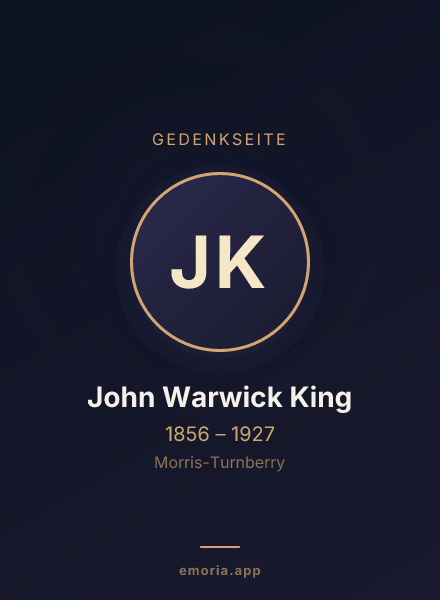 Gedenkportrait von John Warwick King