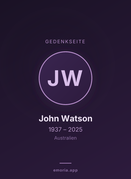 Gedenkportrait von John Watson