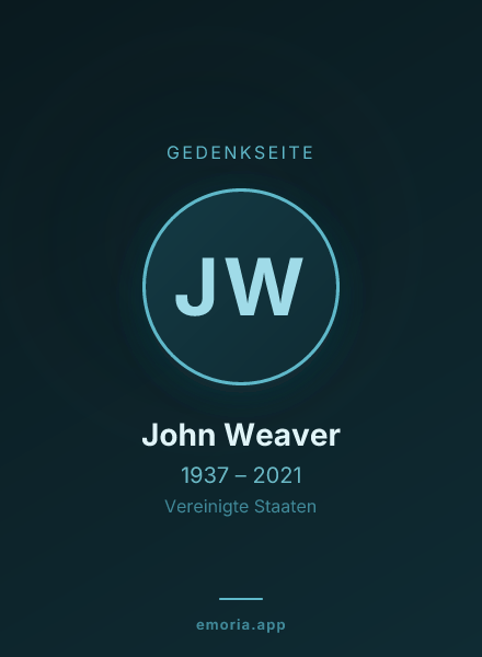 Gedenkportrait von John Weaver