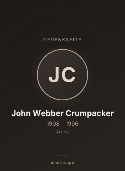 Gedenkportrait von John Webber Crumpacker