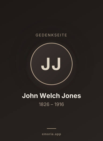 Gedenkportrait von John Welch Jones