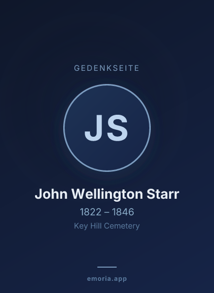 Gedenkportrait von John Wellington Starr