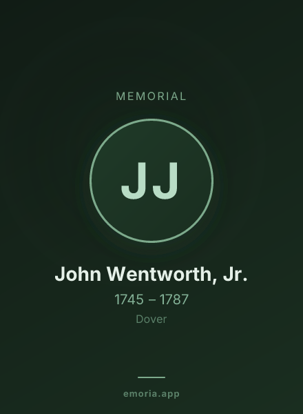 Memorial portrait of John Wentworth, Jr.