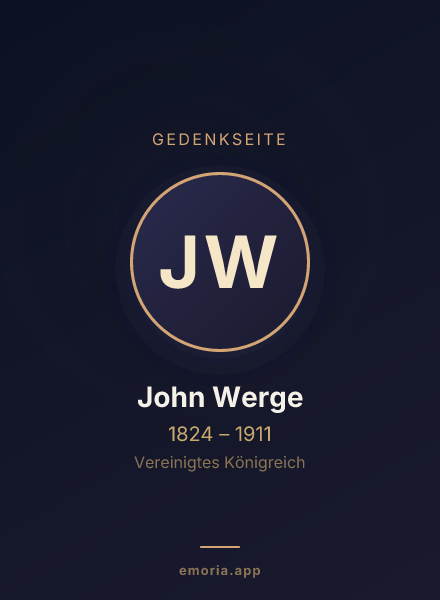 Gedenkportrait von John Werge
