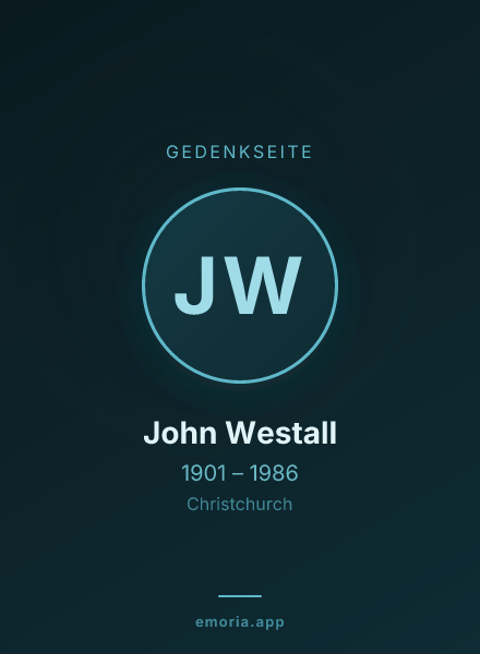 Gedenkportrait von John Westall