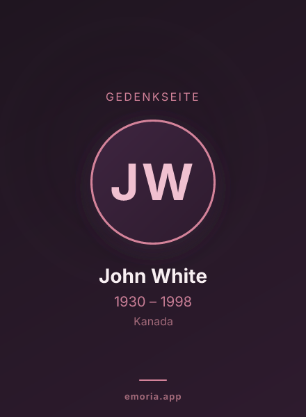 Gedenkportrait von John White