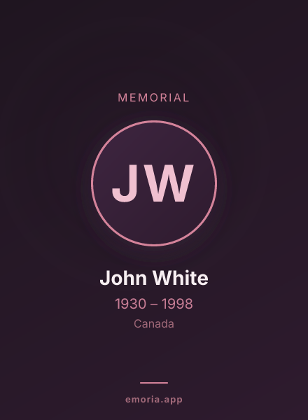 Memorial portrait of John White