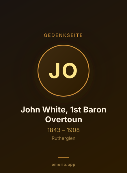 Gedenkportrait von John White, 1st Baron Overtoun