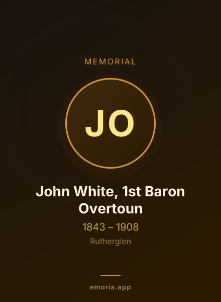 Memorial portrait of John White, 1st Baron Overtoun