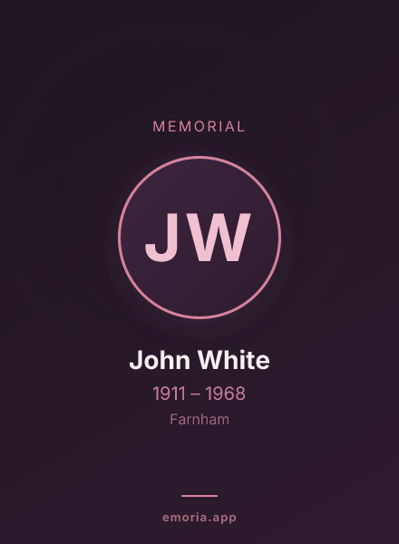 Memorial portrait of John White