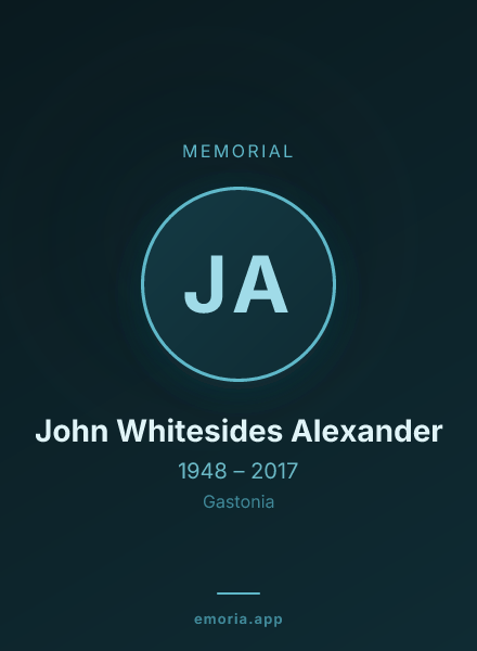 Memorial portrait of John Whitesides Alexander