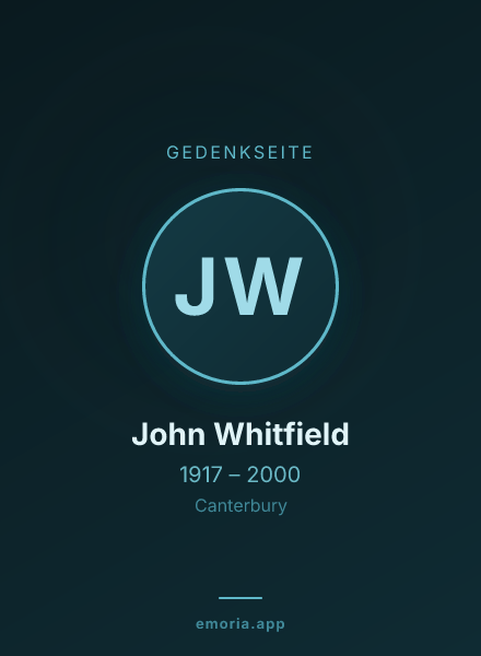 Gedenkportrait von John Whitfield