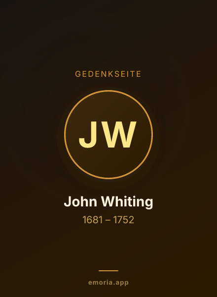 Gedenkportrait von John Whiting