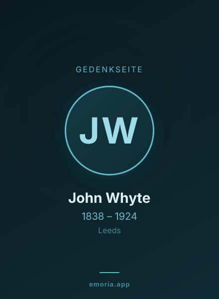 Gedenkportrait von John Whyte