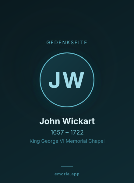 Gedenkportrait von John Wickart
