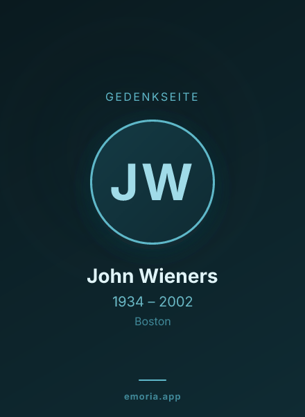 Gedenkportrait von John Wieners