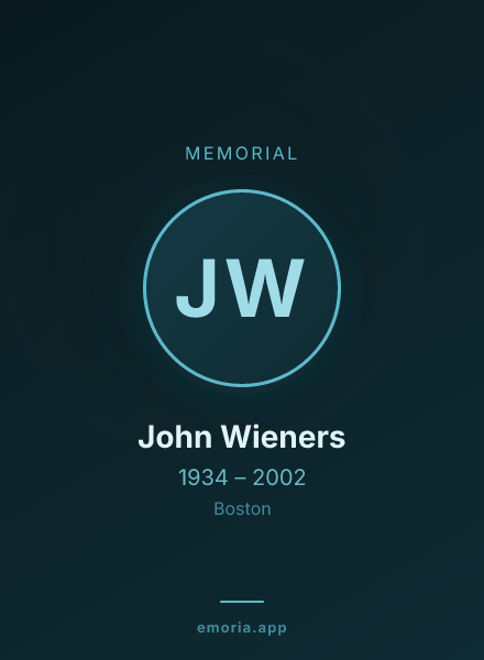 Memorial portrait of John Wieners