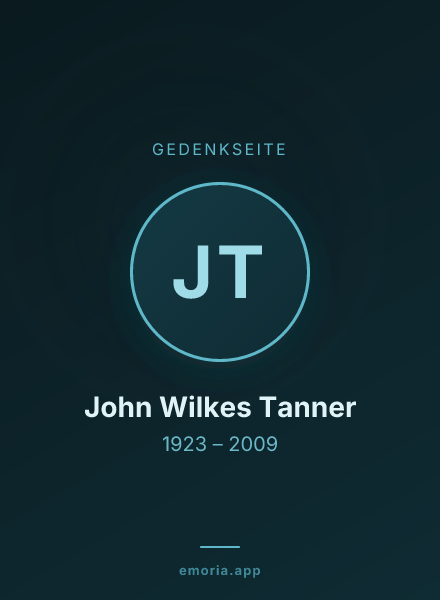 Gedenkportrait von John Wilkes Tanner