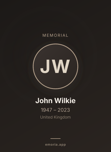 Memorial portrait of John Wilkie