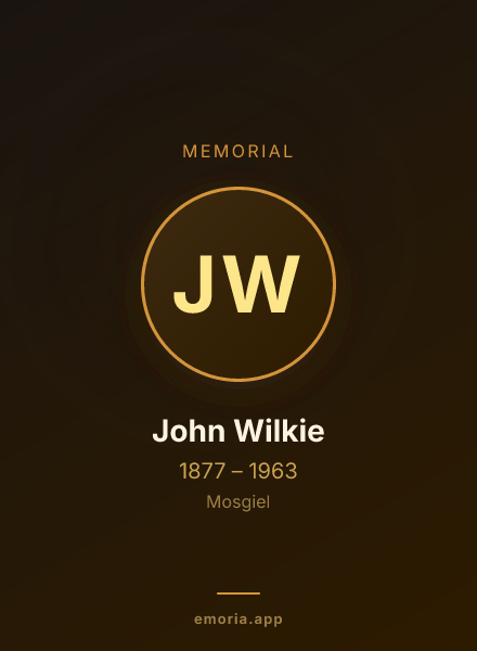 Memorial portrait of John Wilkie