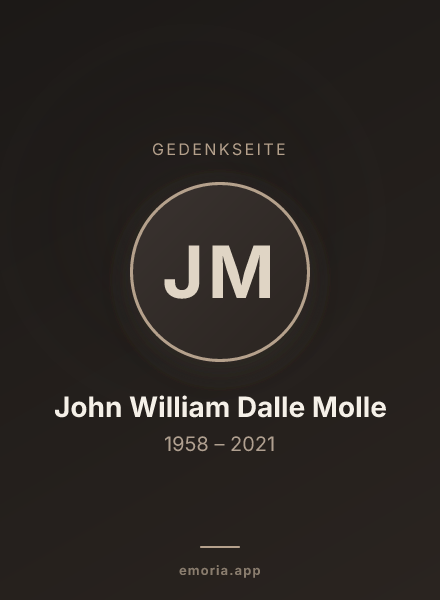 Gedenkportrait von John William Dalle Molle