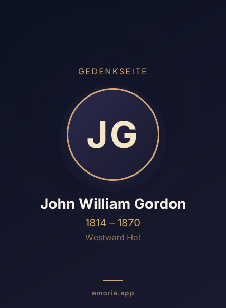 Gedenkportrait von John William Gordon