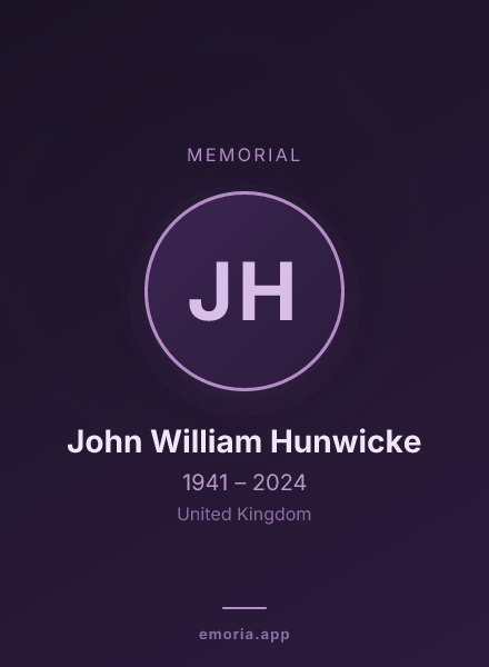 Memorial portrait of John William Hunwicke