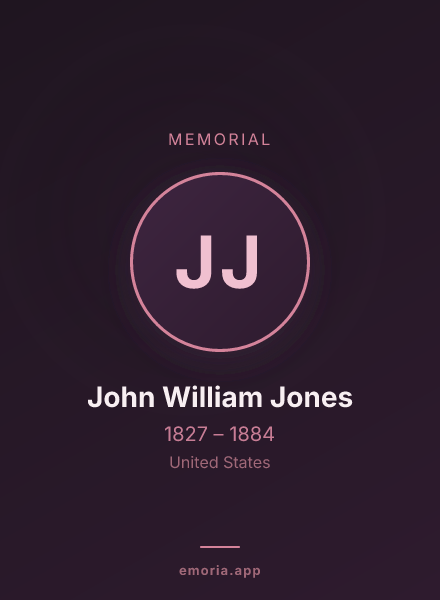 Memorial portrait of John William Jones