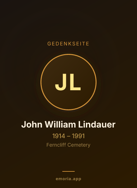 Gedenkportrait von John William Lindauer